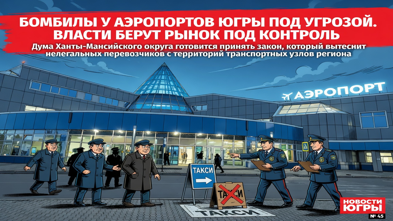 Бомбилы у аэропортов Югры под угрозой. Власти берут рынок под контроль