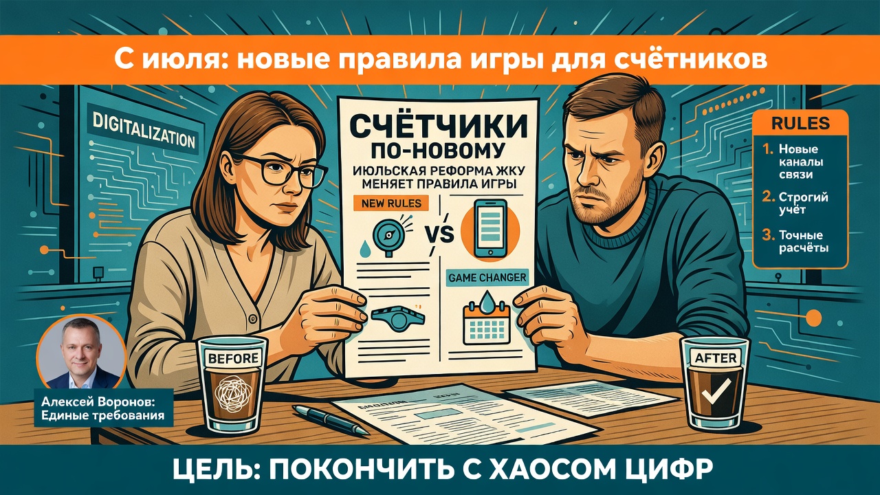 Счётчики по-новому: июльская реформа ЖКХ меняет правила игры